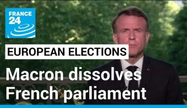 2024 European elections: President Macron dissolves French parliament • FRANCE 24 English