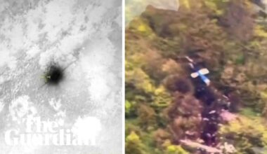 Footage shows aftermath of helicopter crash that killed Iranian president