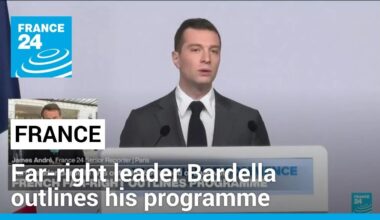 French far-right leader Bardella outlines his programme ahead of elections • FRANCE 24 English