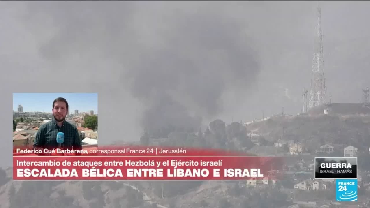 Informe desde Jerusalén: Israel y Hezbolá intensifican por tercer día el fuego fronterizo cruzado