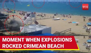 First Full Video Of Crimea Attack Out; CCTV Captures Moment When Ukrainian Munitions Hit Beach