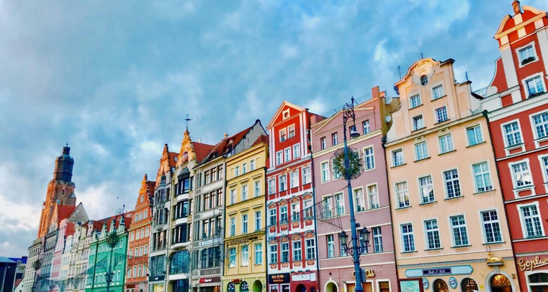 Colorful houses in Wroclaw, Poland, Wroclaw