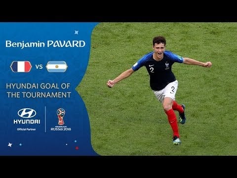 OTD 6 years ago, Benjamin Pavard scored that BANGER against Argentina at the 2018 FIFA World Cup