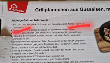 Gusseisernes Pfännchen nicht fürs Ceranfeld