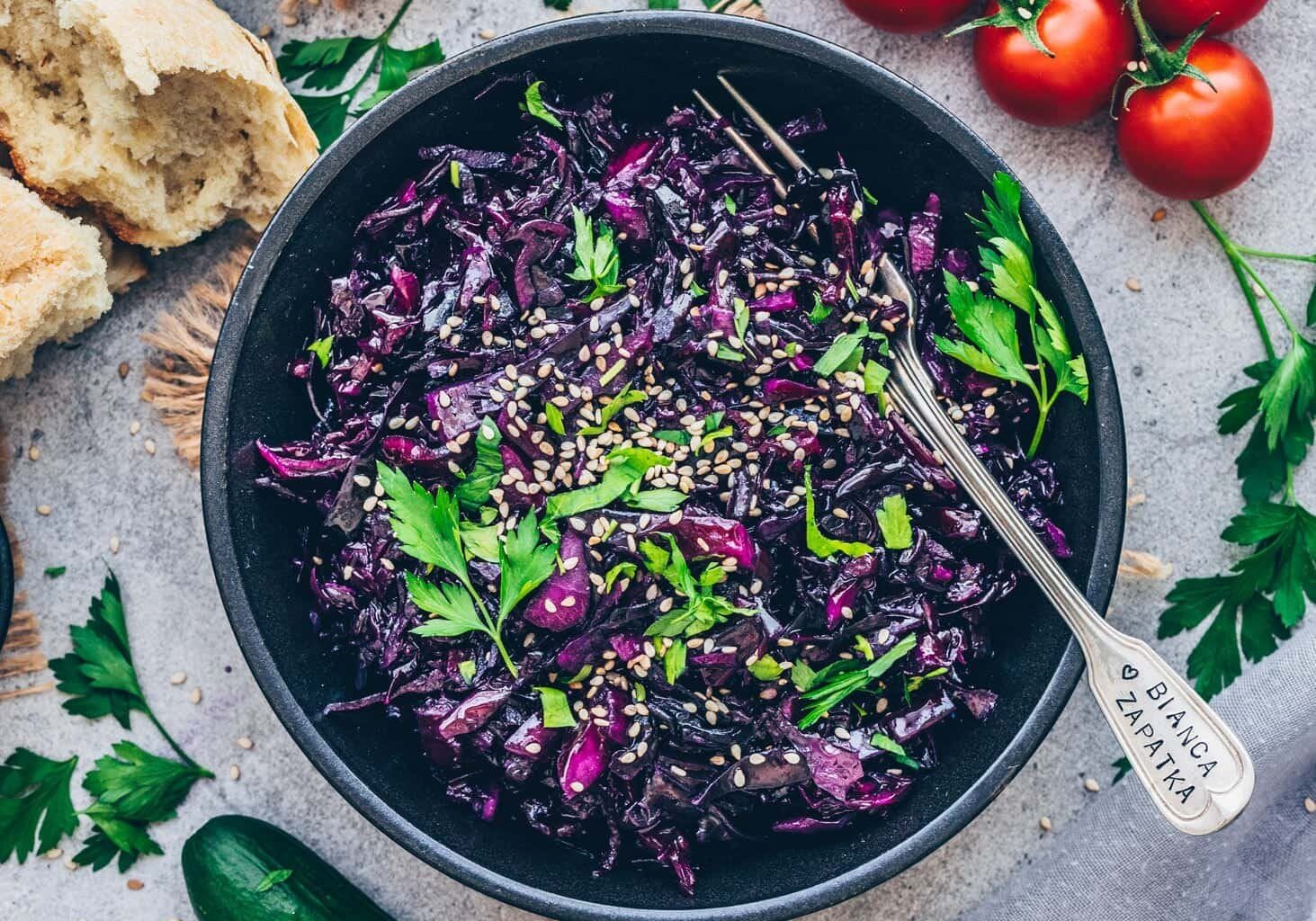 Was macht ihr am liebsten für Salate mit Weiß- und Rotkohl?