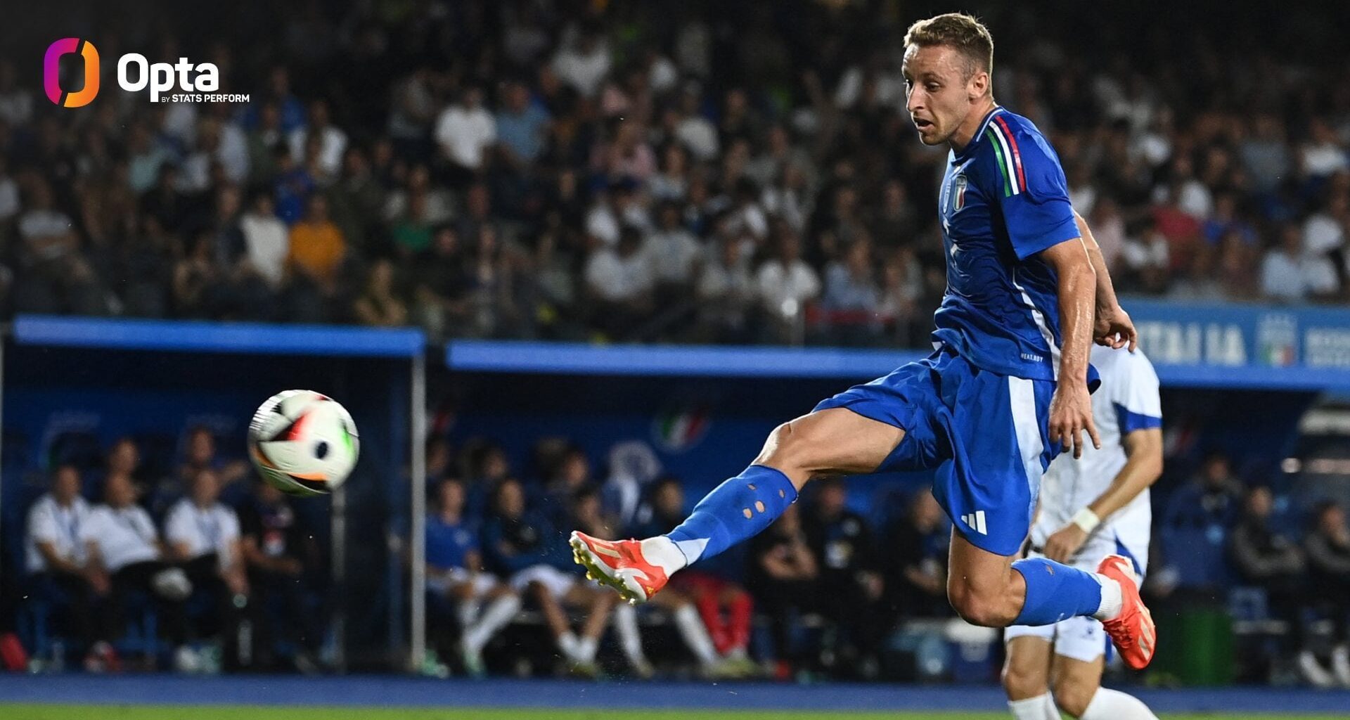 [OptaPaolo] 5 - Since his debut with Italy (4th June 2022) Davide Frattesi has scored the most goals for the Azzurri 🇮🇹: 5 goals in 15 matches. Insertion.  #ItaliaBosnia