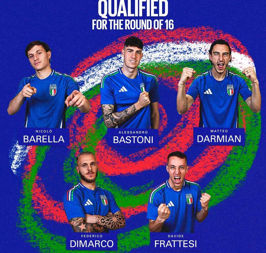 [Official] INTER-TALIA: Barella, Bastoni, Darmian, Dimarco, Frattesi are through to the Euro 2024 RO16 after that late Mattia Zaccagni equalizer!