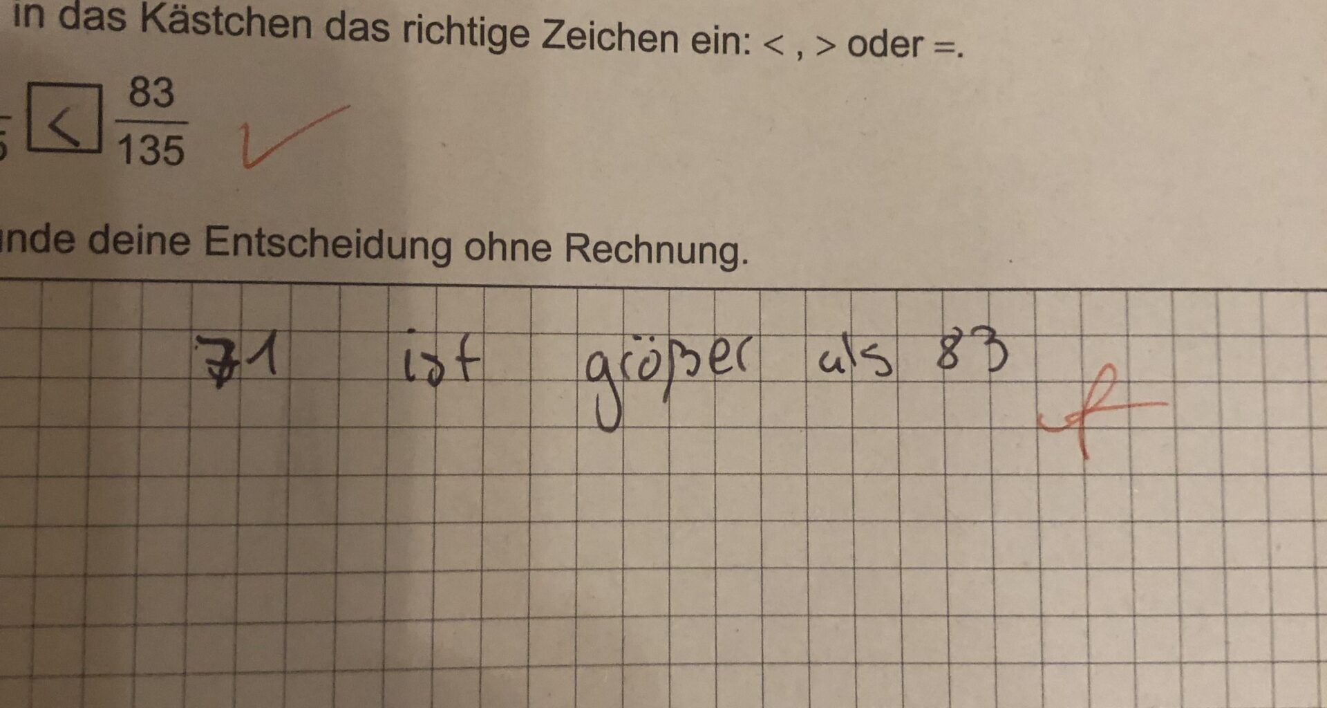 Meine beste Antwort jemals in einer Mathe Arbeit.