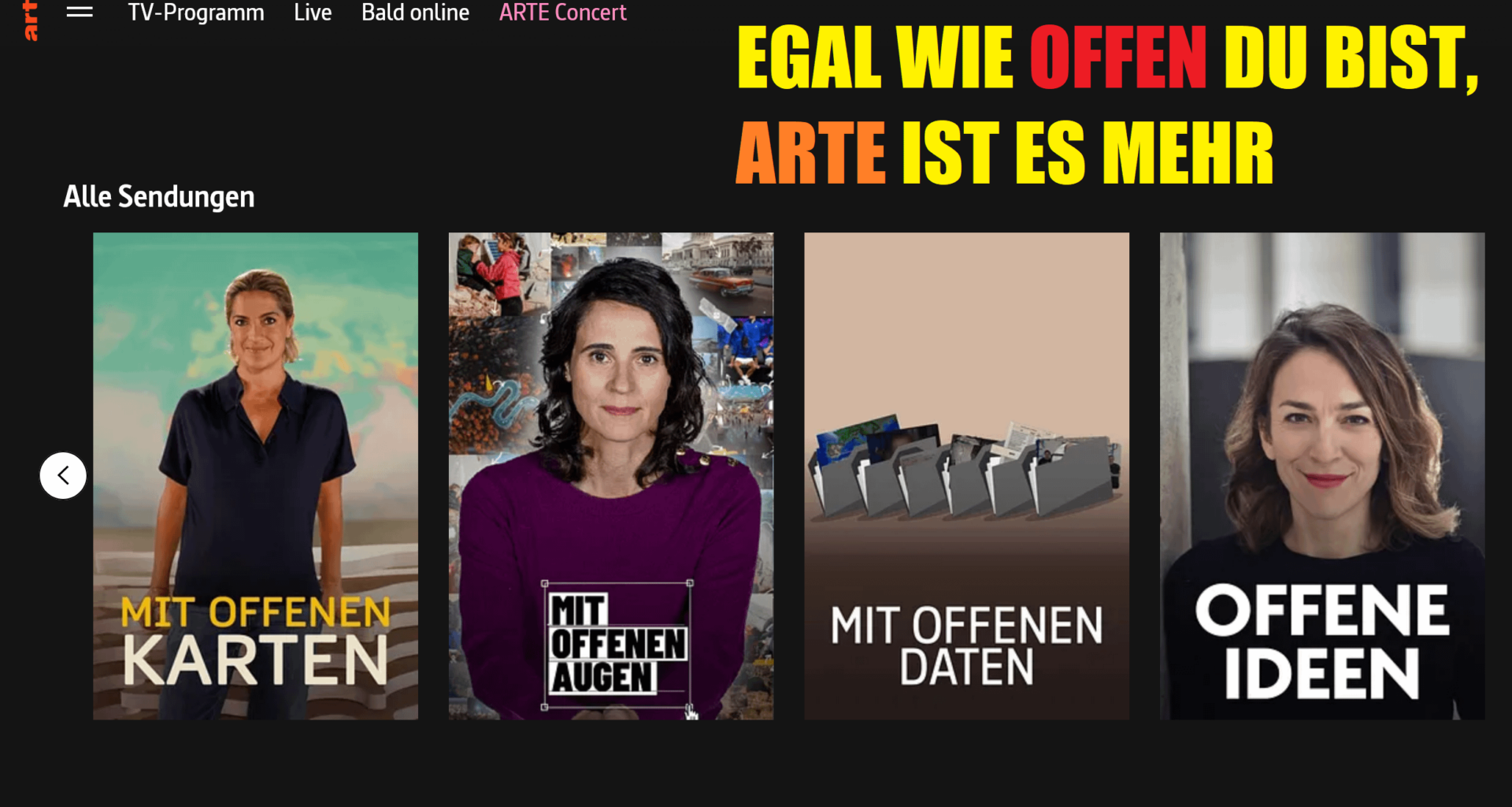 ARTE-Ultra ist am hoffen, ihr seid offen