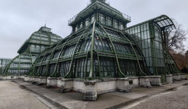 Palmtrees greenhouse, Schonbrunn Gardens, Vienna . ( OC ) .