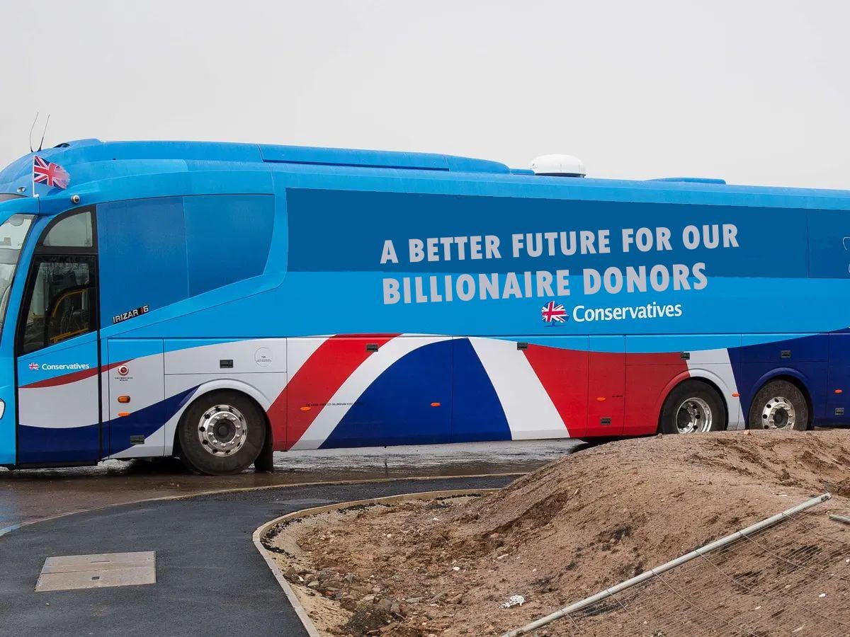 Tories Launch New Battle Bus