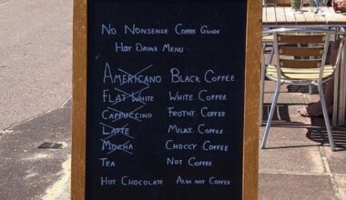 Welcome to the British cafe, where coffee names make sense and tea is always an option