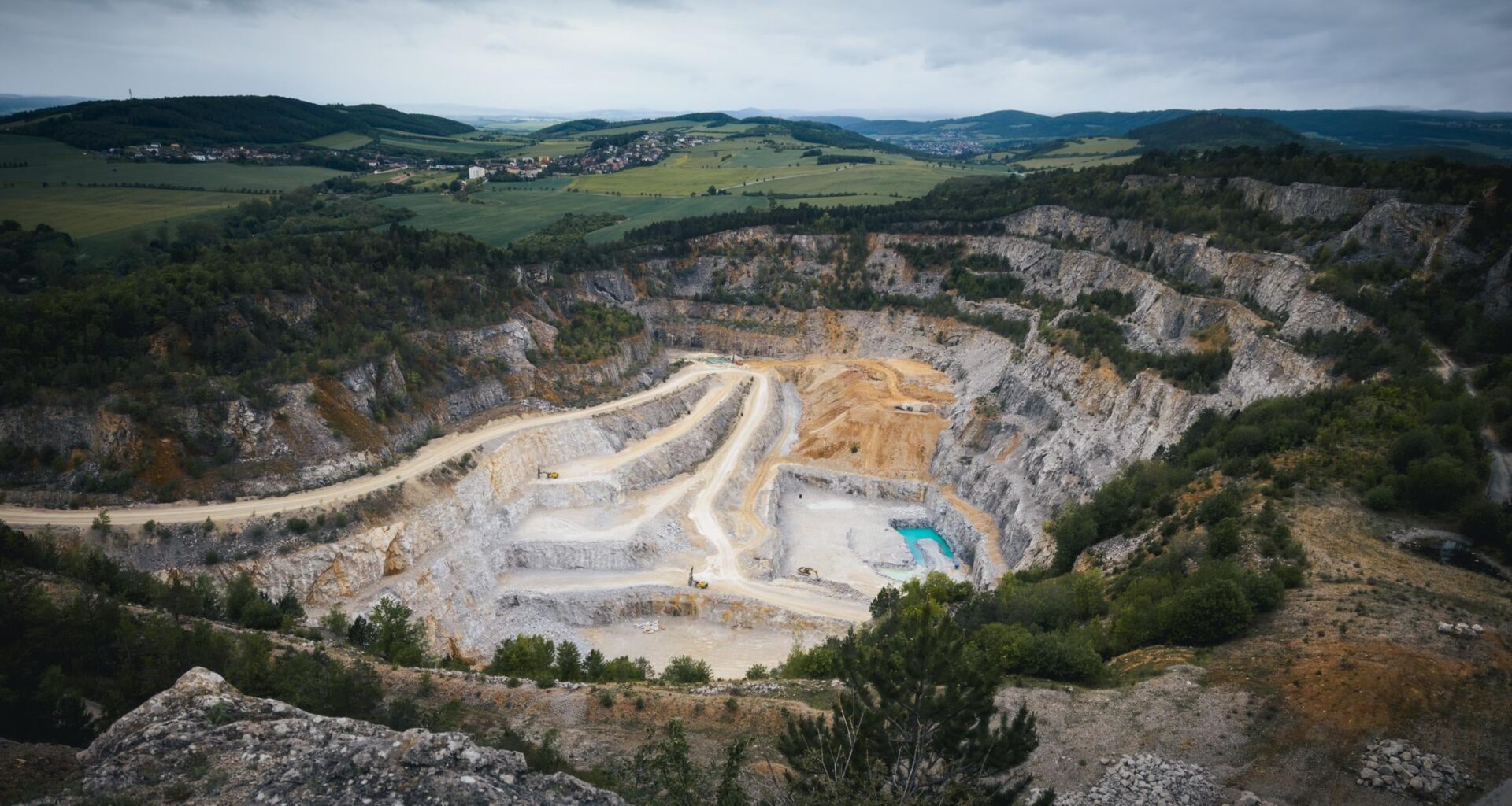 An open pit mine in Czechia [OC]