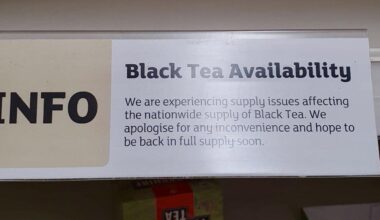 Black tea shortage is a nationwide crisis