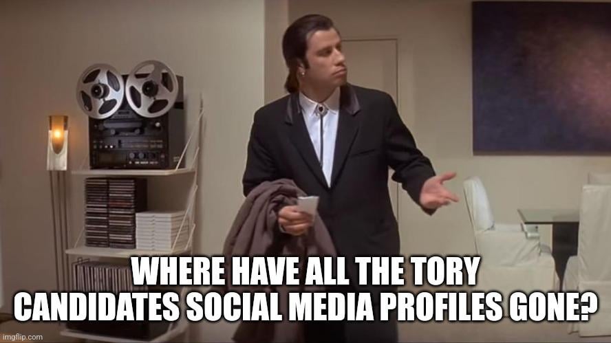 CCHQ ordering candidates to delete social media accounts isn't suspicious at all...