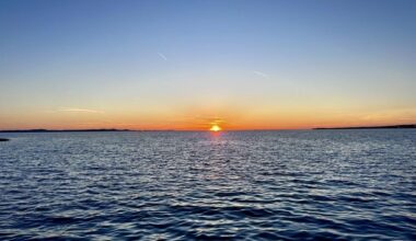 Sunset in Zadar, Puntamika beach.