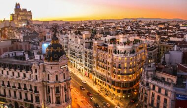 Calle Gran Vía, Madrid, Spain