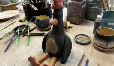 Went to a pottery class at the weekend. Tried to make a penguin but it came out like a chicken.