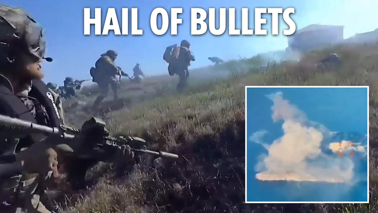 Moment Ukrainian special forces storm Snake Island in unseen Call Of Duty-style battle footage