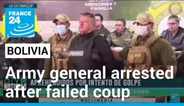 Bolivian general arrested after failed coup • FRANCE 24 English