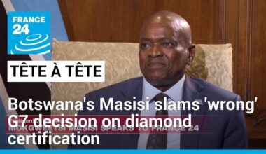 Botswana's President Masisi slams 'wrong' G7 decision on diamond certification • FRANCE 24 English