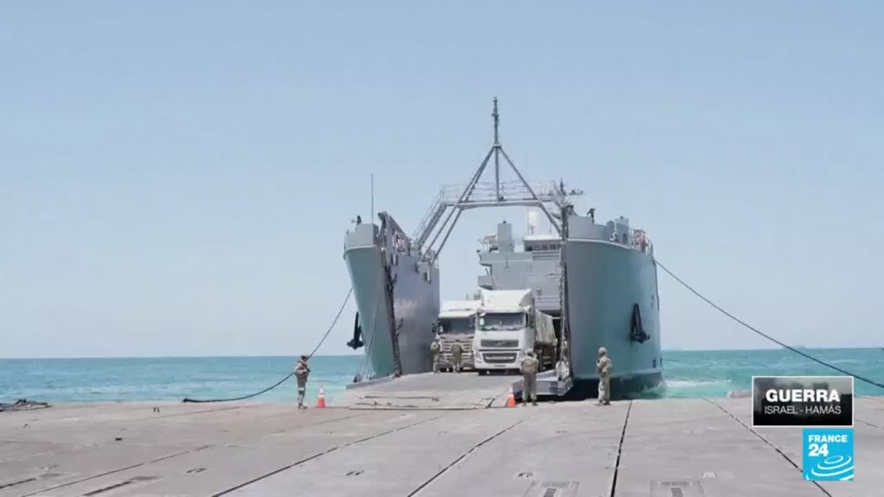 EE. UU. retiró muelle temporal de la costa de la Franja de Gaza • FRANCE 24 Español