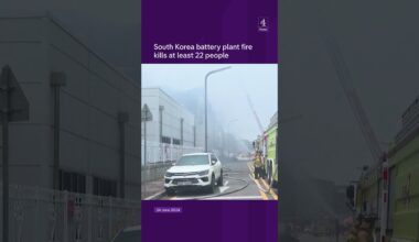 South Korea battery plant fire kills at least 22 people