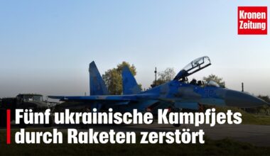 Fünf ukrainische Kampfjets durch Raketen zerstört | krone.tv NEWS