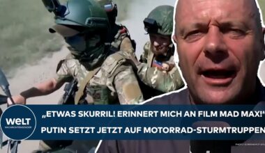 UKRAINE-KRIEG: "Etwas skurril! Erinnert mich an Film Mad Max!" Putin setzt jetzt auf Motorradtruppen