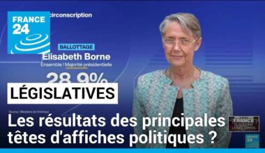 Législatives : quels sont les résultats des principales têtes d'affiches politiques ?