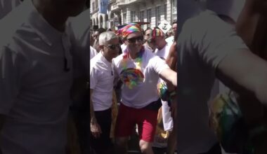 Mayor Sadiq Kahn joins the Pride in London parade