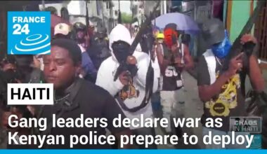 Gang leaders in Haiti say ready for war as Kenyan police prepare to deploy • FRANCE 24 English