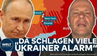 PUTINS KRIEG: Russen brechen in Torezk durch! Ukrainer befürchten "substanzielle Niederlage"