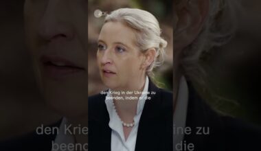 Weidel im ZDF-Sommerinterview: "Drücke Trump die Daumen" | #Shorts #Nachrichten