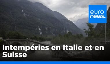 Intempéries : l'Italie et la Suisse touchées par des pluies diluviennes | euronews 🇫🇷