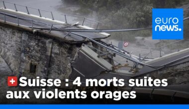 Quatre morts et des destructions sans précédent en Suisse suite aux violents orages | euronews 🇫🇷