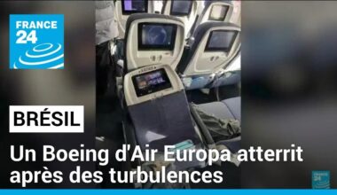 Un Boeing d'Air Europa atterrit au Brésil après des turbulences, 40 blessés légers • FRANCE 24