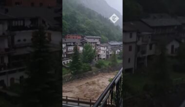 Torrential floods hit Italian commune of Noasca