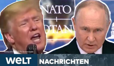 WASHINGTON: NATO-Gipfel berät über wirksame Abschreckung – Putin sendet blutige Grüße | WELT STREAM