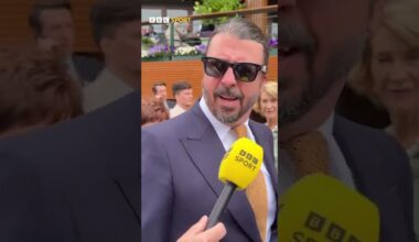 Dave Grohl really didn’t wanna give away his Wimbledon predictions 😂