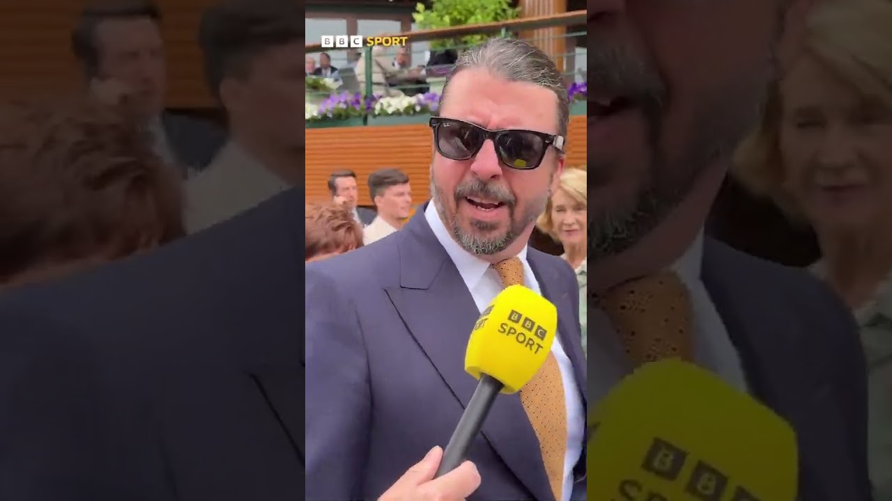 Dave Grohl really didn’t wanna give away his Wimbledon predictions 😂