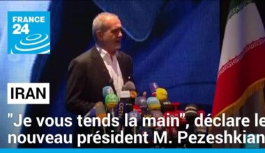 Iran : "Je vous tends la main", a dit M. Pezeshkian après sa victoire à l'élection présidentielle