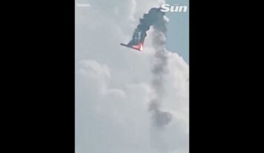 Watch giant explosion as Chinese space rocket launches 'by accident' and crashes