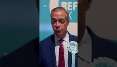 'This folks, is huge.' - Nigel Farage reacts to exit poll results predicting a huge boost for Reform