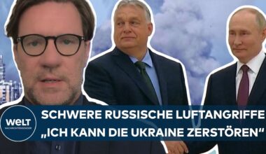 UKRAINE-KRIEG: Russischer Raketenregen! "Der Zusammenhang ist weniger der Besuch von Orban"