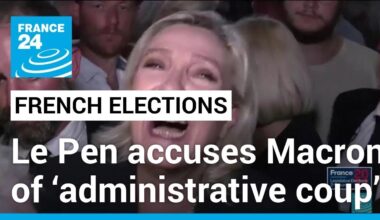 Macron’s office urges ‘restraint’ after Le Pen claims ‘administrative coup’ • FRANCE 24