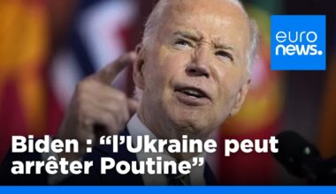 Sommet de l'OTAN :  Joe Biden affirme que l'Ukraine arrêtera Poutine | euronews 🇫🇷