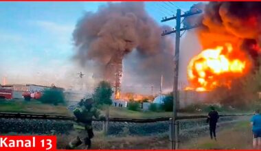 "They hit, it burns" - Ukraine hit oil base in Rostov - strong explosion and fire started