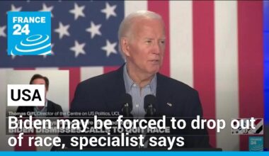 Biden may be forced to drop out of race, specialist says • FRANCE 24 English