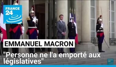 Emmanuel Macron demande aux "forces politiques républicaines" de s'accorder, la gauche scandalisée